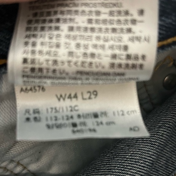 Big & Tall Levi’s 550 Jeans, Size 44x29, New - Picture 5 of 5